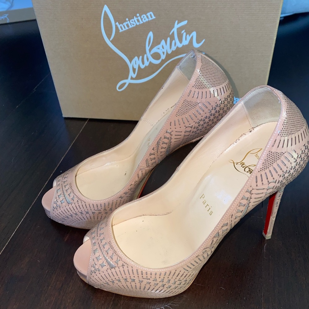 Christian Louboutin Suellena 120 Patent/Suede